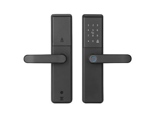 Qleung S851 Smart Home Door Lock Tuya Wifi Smart Remote Control Fingerprint Password Card Key for Hotels Apartments Offices