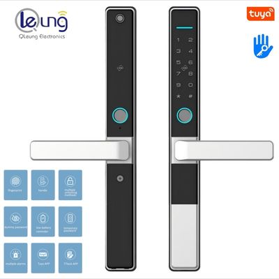 Waterproof Outdoor Smart Door Lock with Fingerprint Card Password Key Tuya App Control 2 Years Warranty
