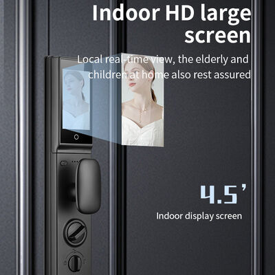 3D Face Recognition Palm Prints Fingerprint Locks Tuya Active Video Calling Password IC Cards Wifi Smart Door Lock