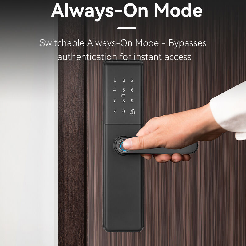 Qleung S851 Tuya Smart Door Lock with Cloud Data Storage Grade B Lock Cylinder and Wi-Fi Network