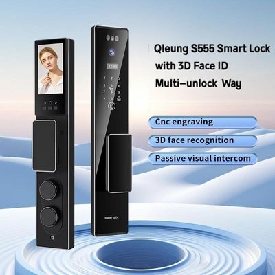 S555 স্মার্ট হোম ডোর লক কার্ড কী কোড সহ Tuya Wifi ফিঙ্গারপ্রিন্ট ফর হোম অ্যাপার্টমেন্ট