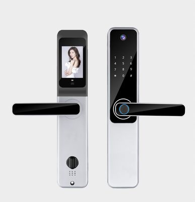 Qleung Tuya Wifi App ক্যামেরা লক বায়োমেট্রিক ফিঙ্গারপ্রিন্ট স্বীকৃতি কোড আইসি কার্ড কী S802Pro হোম